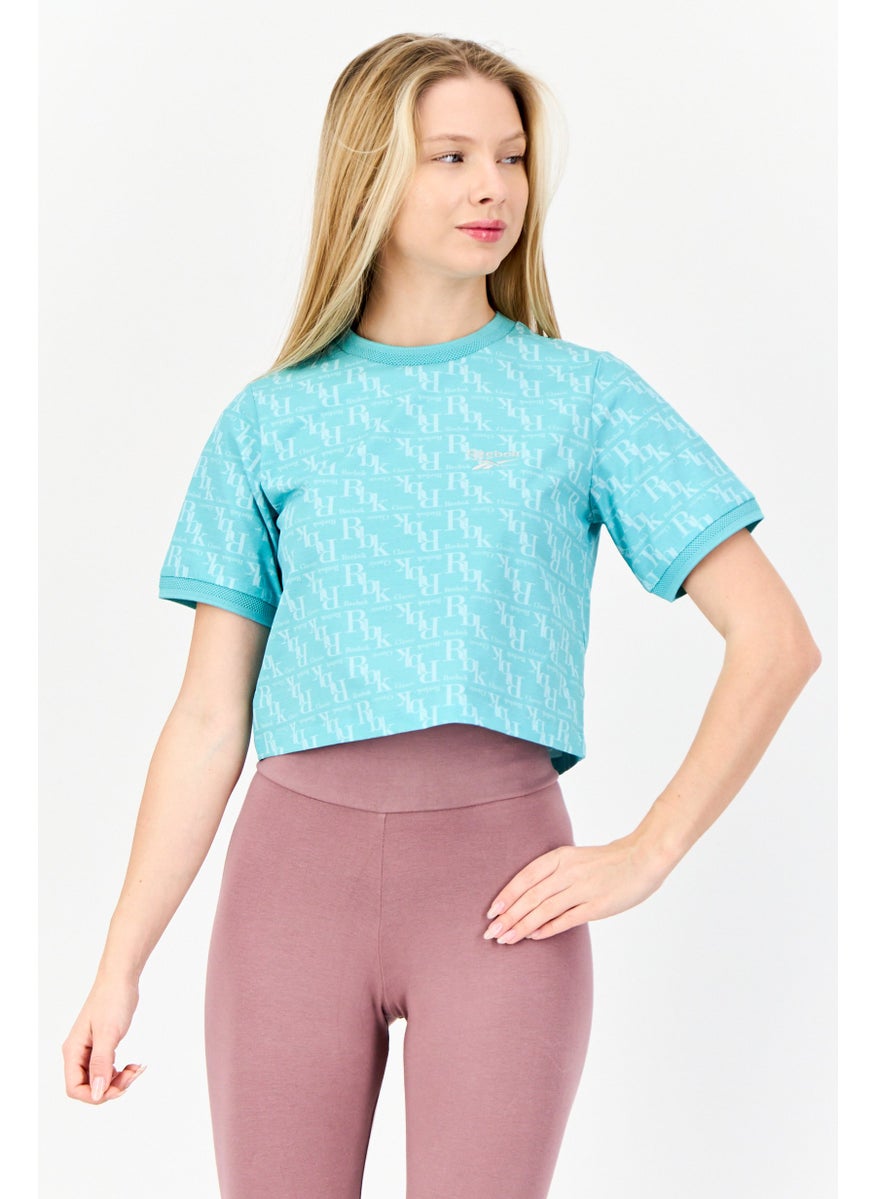 Women Sportswear Fit Short Sleeve Outdoor T-Shirt, Light Green