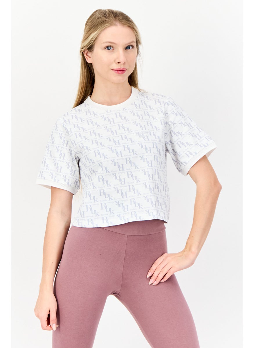 Women Sportswear Fit Short Sleeves Training Top, White