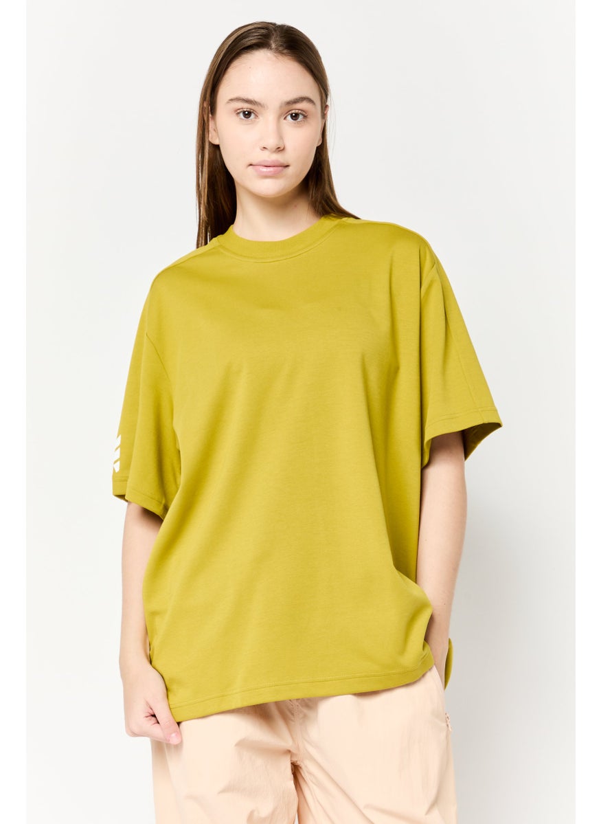 Women Sportswear Fit Short Sleeve Outdoor T-Shirt, Olive