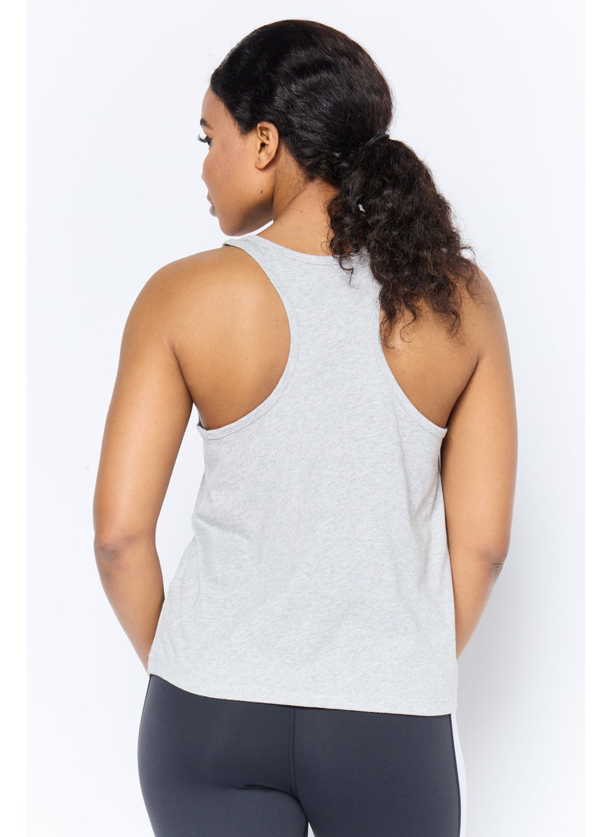 Women Sportswear Fit  Sleeveless Training Top, Grey