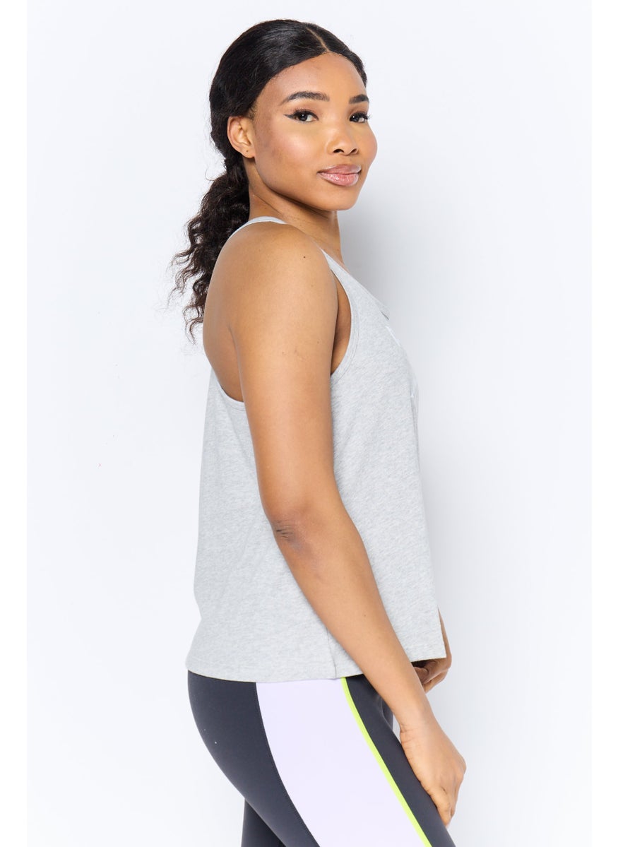 Women Sportswear Fit  Sleeveless Training Top, Grey