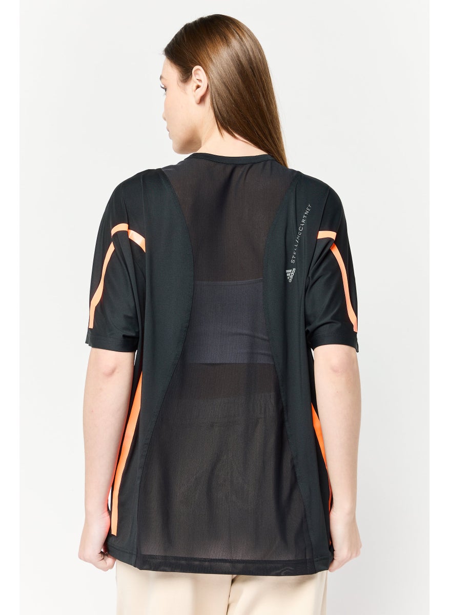 Adidas by Stella McCartney Women Sportswear Fit Short Sleeve Training T-Shirt, Black