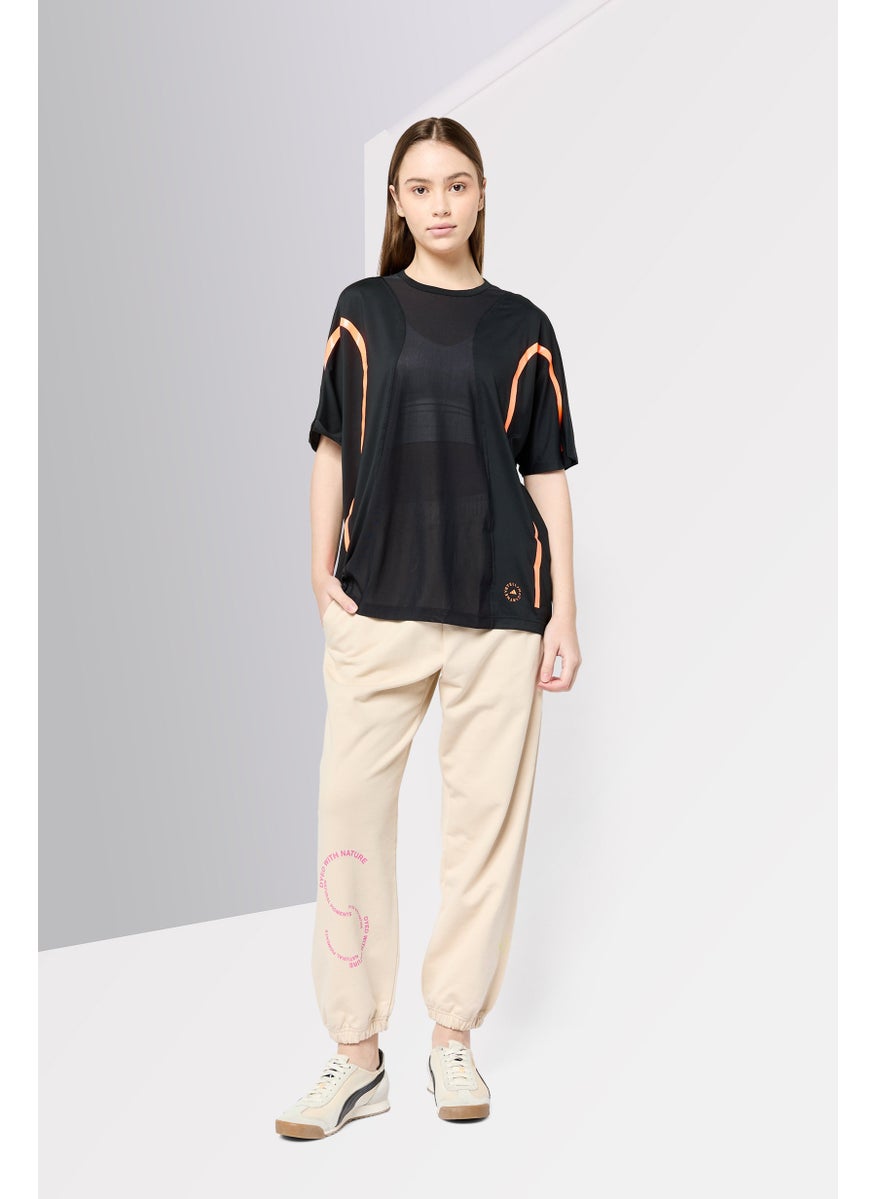 Adidas by Stella McCartney Women Sportswear Fit Short Sleeve Training T-Shirt, Black