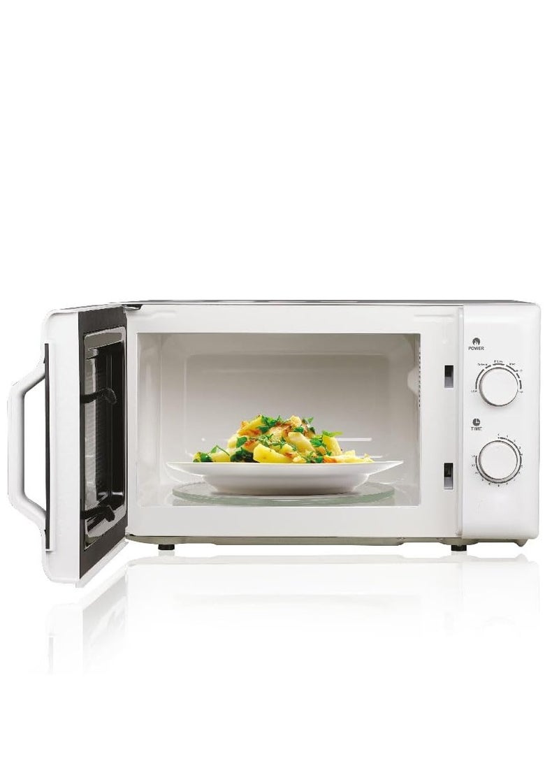 20L Microwave Oven with 1200W Power, 5 Preset Menus, 10 Power Levels – Grill, Reheat, Defrost, Child Lock, LED Display – Compact & Energy Efficient