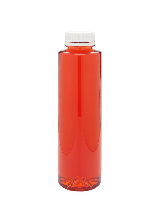 Restaurantware-16 Ounce Juice Bottles, 100 Disposable Clear Bottles With Caps - White Plastic Caps Included, Round, Clear Plastic Bottles For Juicing, Perfect For Juice Shops, Cafes And More