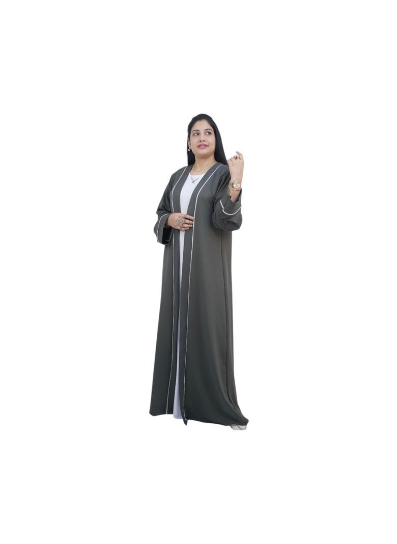 Premium 2 Piece Abaya, Outer Lycra and Inner Banyan Style for Elegant Modesty