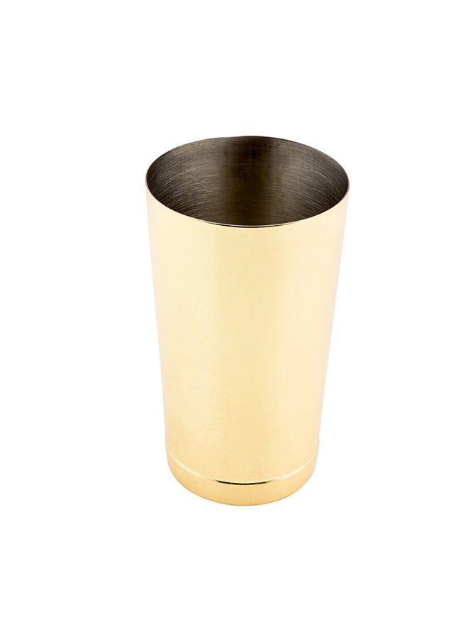 Restaurantware-Bar Lux 16 Ounce Boston Shaker, 1 Gold-Plated Cocktail Shaker - Weighted Bottom, No Leak, Stainless Steel Martini Drink Mixer, Essential Bar Tool, For Home Use Or Bartenders