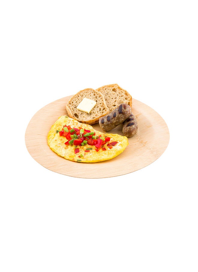 Restaurantware-10.8 Inch Bamboo Leaf Plates, 100 Disposable Bamboo Plates - Sustainable, heavy-duty, Bamboo Round Dinner Plates, For Parties, Wedding Banquets Or Catered Events