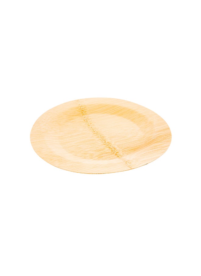 Restaurantware-10.8 Inch Bamboo Leaf Plates, 100 Disposable Bamboo Plates - Sustainable, heavy-duty, Bamboo Round Dinner Plates, For Parties, Wedding Banquets Or Catered Events