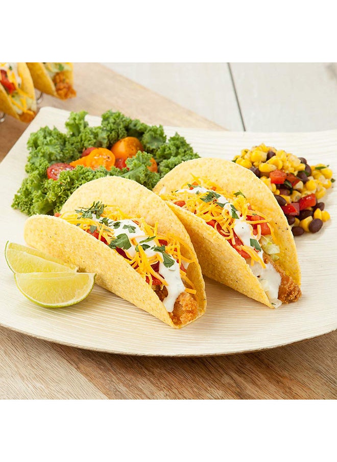 Restaurantware-Midori 10.5 x 10.5 Inch Extra Large Square Palm Plates, 100 Microwavable Palm Leaf Plates - Freezable, Sustainable, Areca Palm Leaf Plates, Oven-Ready, For Hot & Cold Foods