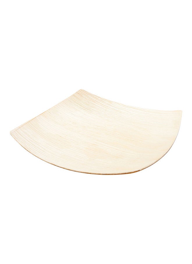Restaurantware-Midori 10.5 x 10.5 Inch Extra Large Square Palm Plates, 100 Microwavable Palm Leaf Plates - Freezable, Sustainable, Areca Palm Leaf Plates, Oven-Ready, For Hot & Cold Foods