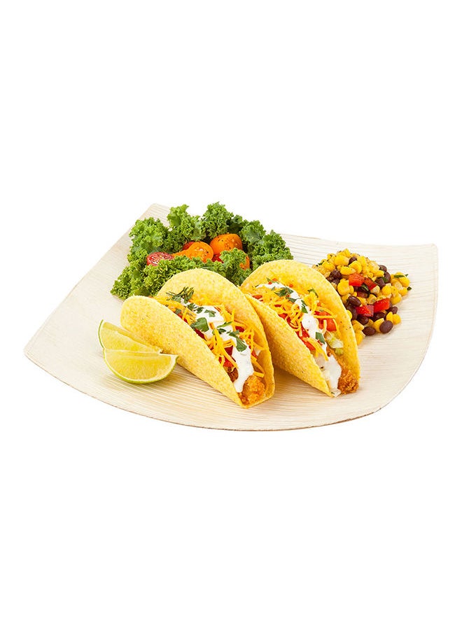 Restaurantware-Midori 10.5 x 10.5 Inch Extra Large Square Palm Plates, 100 Microwavable Palm Leaf Plates - Freezable, Sustainable, Areca Palm Leaf Plates, Oven-Ready, For Hot & Cold Foods