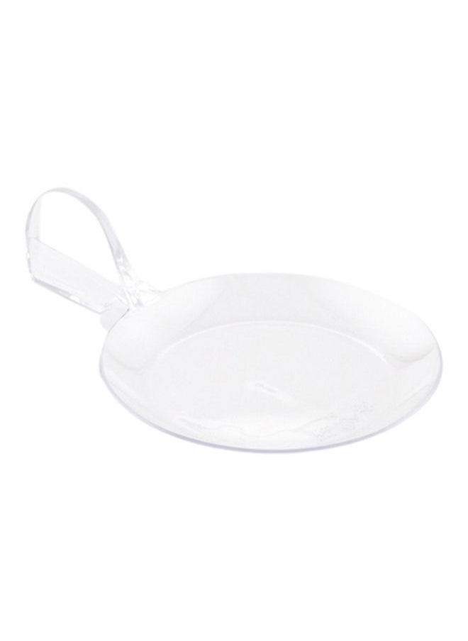 Restaurantware-3.7 x 2.5 Inch Dessert Plates, 100 Small Cocktail Plates - Unique, Fish-Shaped, Clear Plastic Disposable Appetizer Plates, Holds Entrees, For Weddings Or Birthday Parties
