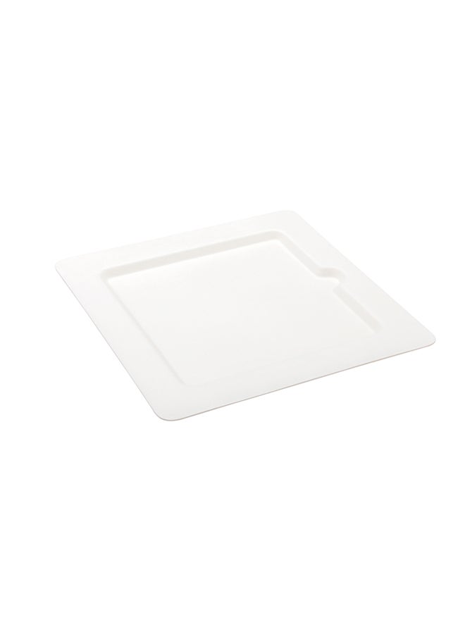 Restaurantware-Pulp Tek 7.9 Inch Eco-Friendly Plates, 100 Medium Plates - Made From Natural Sugarcane Fibers, Heavy-Duty, White Bagasse Premium Plates, For Appetizers, Entrees, Or Desserts, Modern