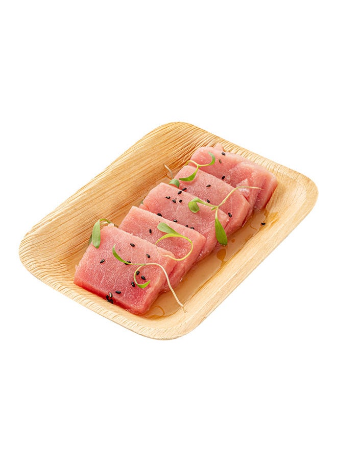 Restaurantware-Midori 6.3 x 4.7 Inch Square Palm Plates, 100 Microwavable Palm Leaf Plates - Freezable, Sustainable, Areca Palm Leaf Plates, Oven-Ready, For Hot & Cold Foods