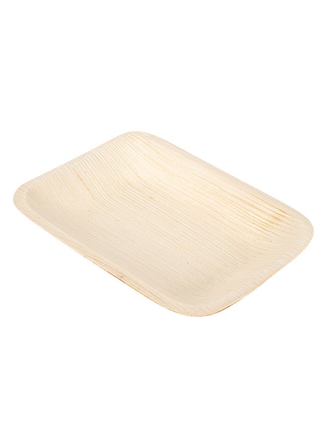Restaurantware-Midori 6.3 x 4.7 Inch Square Palm Plates, 100 Microwavable Palm Leaf Plates - Freezable, Sustainable, Areca Palm Leaf Plates, Oven-Ready, For Hot & Cold Foods