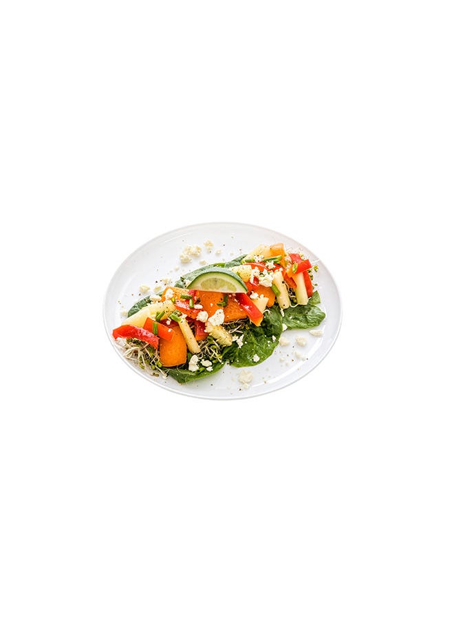 Restaurantware-7 x 7 Inch Party Plates, 100 Disposable Plastic Dessert Plates - Round, Heavy-Duty, White Plastic Salad Plates, Serve Sides Or Appetizers, For Weddings Or Catering