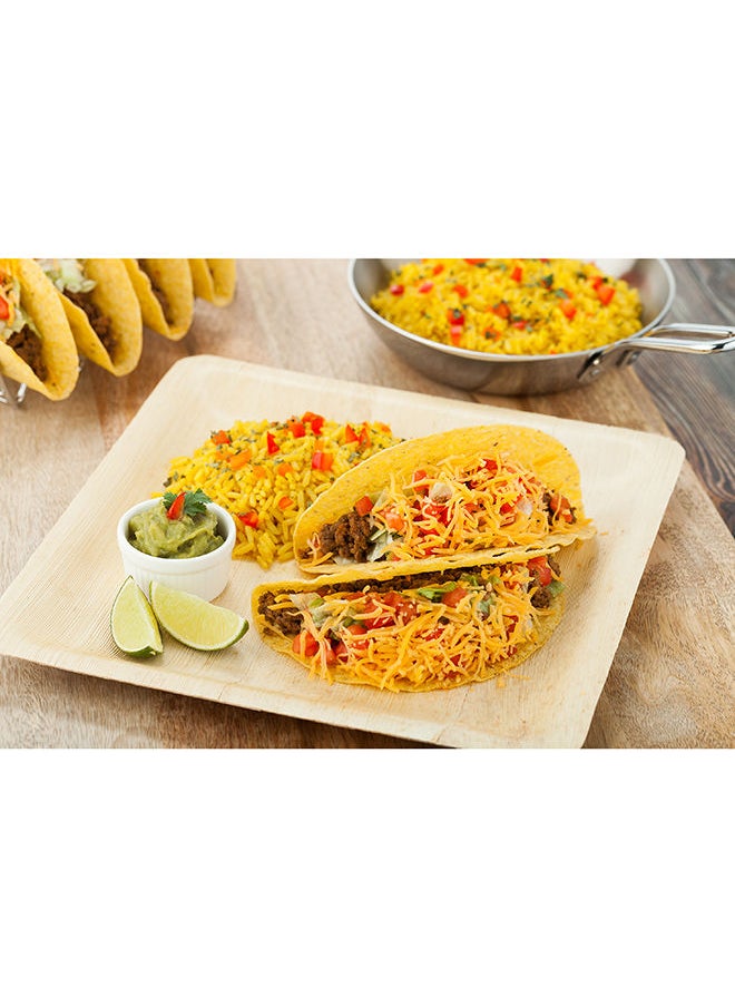 Restaurantware-9.8 x 9.8 Inch Bamboo Leaf Plates, 50 Square Disposable Bamboo Plates - Sustainable, heavy-duty, Bamboo Leaf Bamboo Dinner Plates, For Parties, Wedding Banquets Or Catered Events