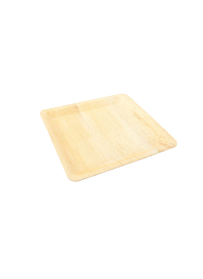 Restaurantware-9.8 x 9.8 Inch Bamboo Leaf Plates, 50 Square Disposable Bamboo Plates - Sustainable, heavy-duty, Bamboo Leaf Bamboo Dinner Plates, For Parties, Wedding Banquets Or Catered Events
