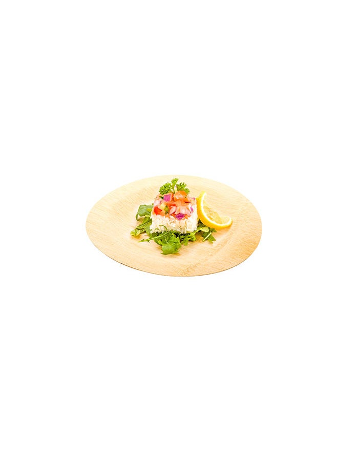 Restaurantware-9 Inch Bamboo Leaf Plates, 100 Disposable Bamboo Plates - Sustainable, heavy-duty, Bamboo Bamboo Dinner Plates, For Parties, Wedding Banquets Or Catered Events, Round