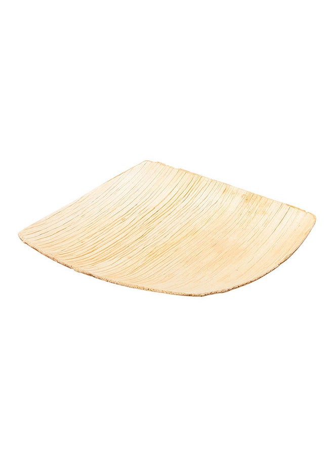Restaurantware-Midori 4 x 4 Inch Small Square Palm Plates, 100 Microwavable Palm Leaf Plates - Freezable, Sustainable, Areca Palm Leaf Plates, Oven-Ready, For Hot & Cold Foods