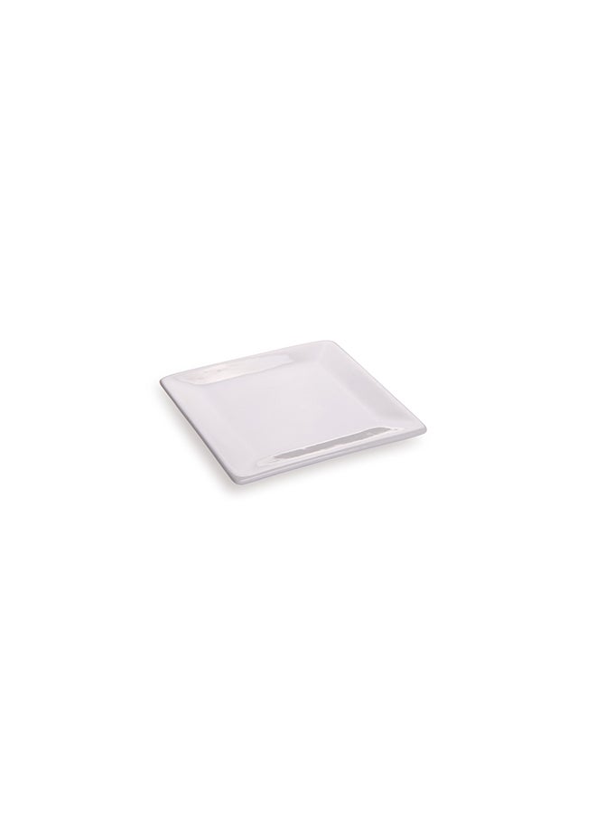 Restaurantware-3 Inch Square Mini Plates , 10 Square Small White Plates For Appetizers - Microwavable, Oven-Safe, White Porcelain Square White Appetizer Plates, Won't Chip, For Appetizers Or Desserts