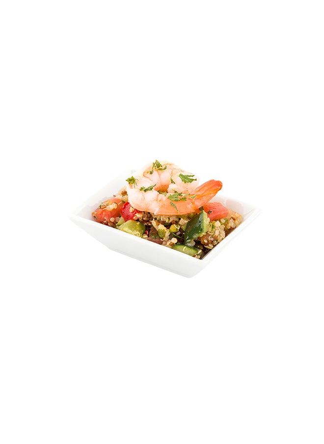 Restaurantware-3.9 x 2.8 Inch Appetizer Plates, 10 Oven-Safe Rectangle Plates - Freezer-Safe, Dishwasher-Safe, White Porcelain Mini Plates, Stain-Resistant, For Desserts, Samples, Or Tastings