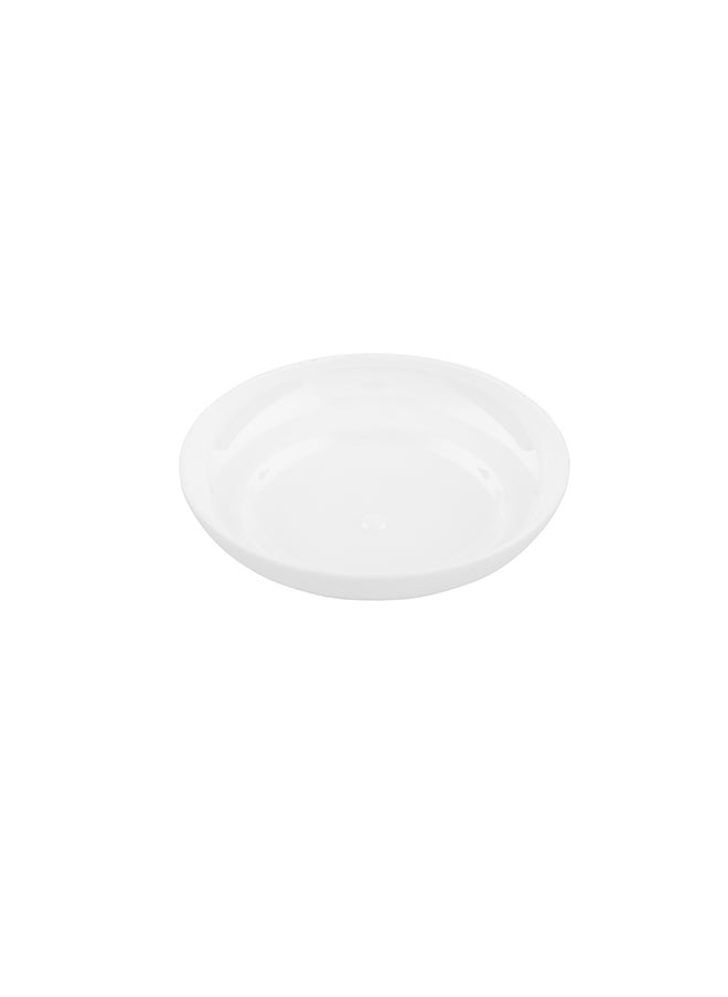 Restaurantware-2 Ounce Small Plastic Plates, 100 Disposable Appetizer Plates - Round, Mini, White Plastic Sample Plates, For Appetizers, Desserts, Or Samples, For Parties And Events