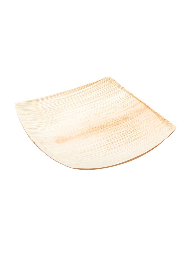 Restaurantware-Midori 8 x 8 Inch Large Square Palm Plates, 100 Microwavable Palm Leaf Plates - Freezable, Sustainable, Areca Palm Leaf Plates, Oven-Ready, For Hot & Cold Foods
