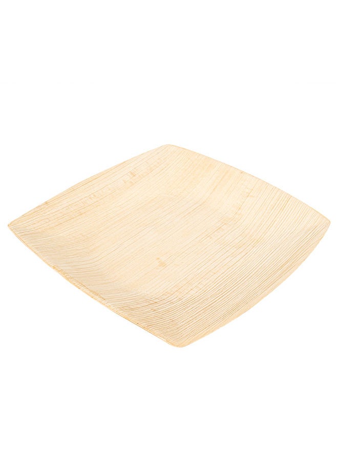 Restaurantware-Midori 8 x 8 Inch Large Square Palm Plates, 100 Microwavable Palm Leaf Plates - Freezable, Sustainable, Areca Palm Leaf Plates, Oven-Ready, For Hot & Cold Foods