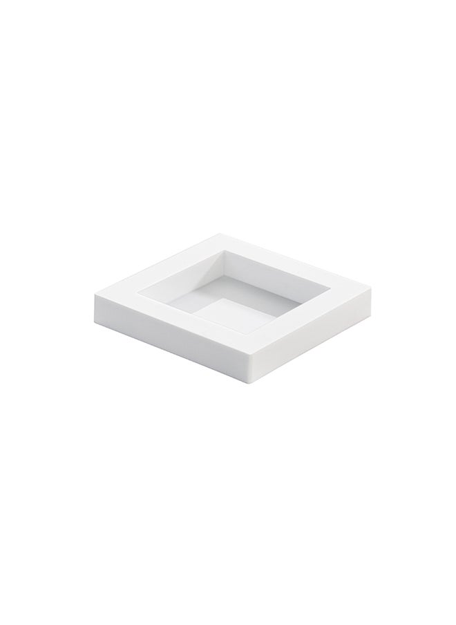 Restaurantware-2.5 x 2.5 Inch Dessert Plates, 100 Disposable Appetizer Plates - For Cold Foods, White Plastic Mini Serving Plates, Serve Appetizers Or Desserts, For Buffet Or Catered Events