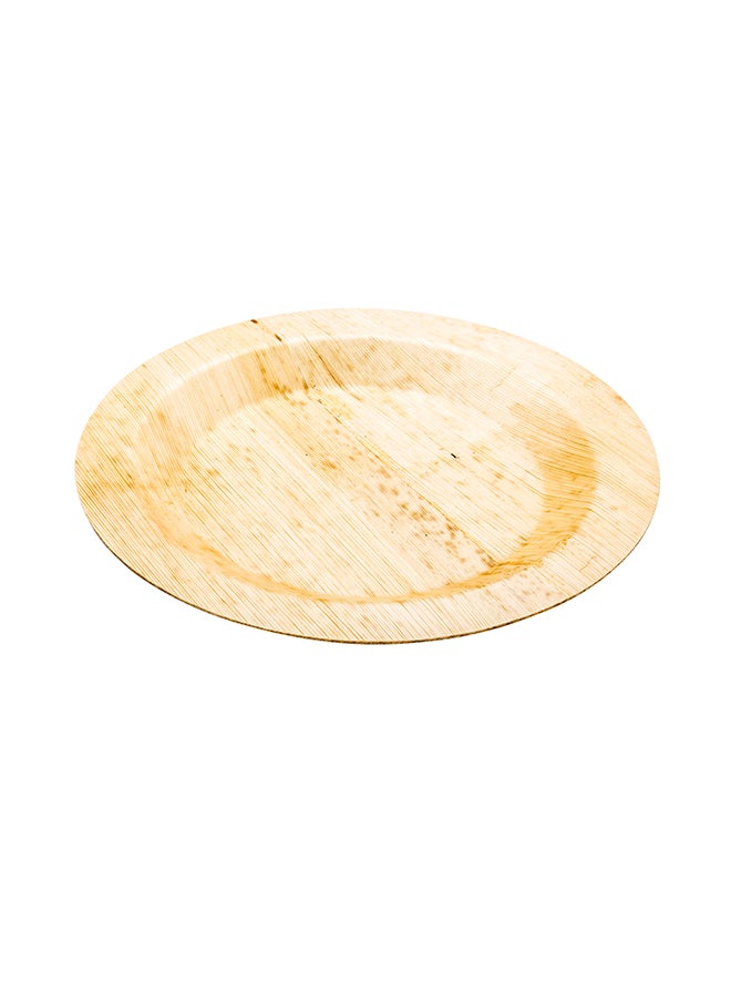 9 Inch Large Bamboo Tableware, 50 Disposable Bamboo Plates - Sustainable, Round, Heavy-Duty Dinner Plates, For Parties, Banquets, Or Catered Events