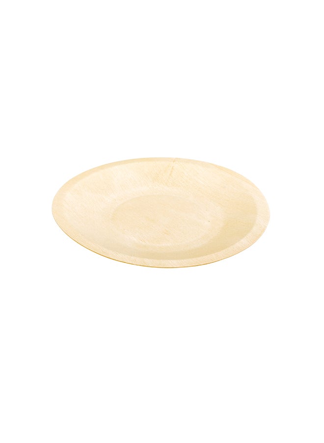 Restaurantware-5.5 Inch Wood Plates, 200 Round Disposable Wooden Plates - Durable, Sustainable, Poplar Wood Dinner Plates, Greaseproof, For Parties, Banquets, Catered Events Or Weddings