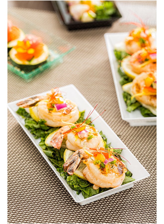 Restaurantware-5 x 2.5 Inch Mini Tasting Plates, 100 Disposable Rectangle Plastic Plates - Durable, Stylish, White Plastic Hors D'oeuvre Serving Plates, For Desserts Or Appetizers At Parties