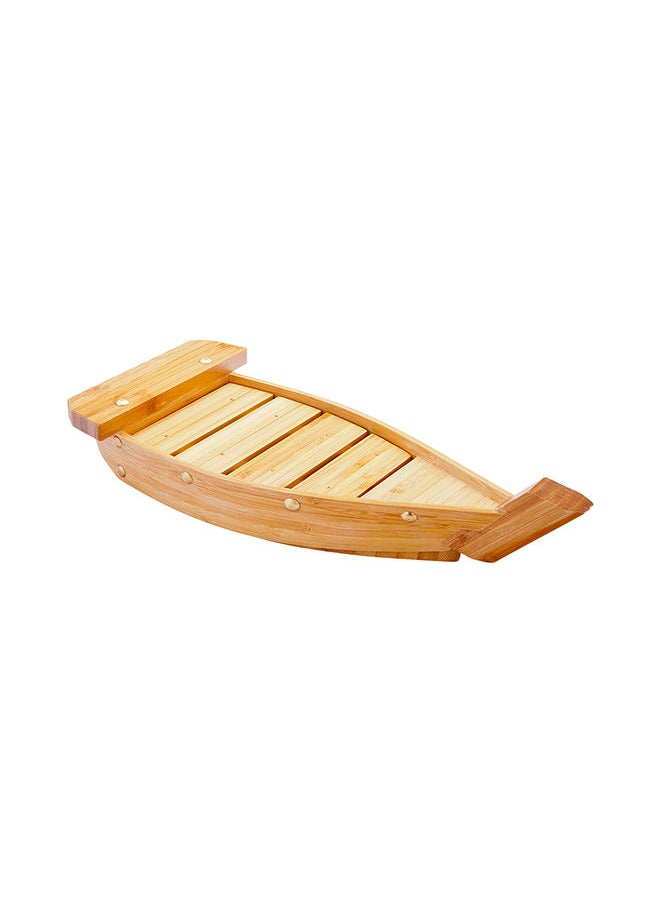 Restaurantware-13 Inch Sushi Boat Serving Tray, 1 Durable Sushi Boat - Sturdy, Easy To Clean, Bamboo Sushi Wooden Boat, Small, For Sushi Or Appetizers