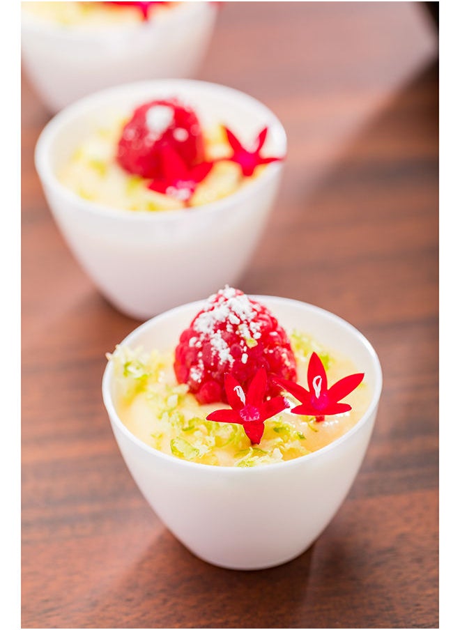 Restaurantware-2 Ounce Mini Tasting Bowls, 100 Round Bowls- Disposable, Heavy-Duty, White Plastic Dessert Bowls, For Weddings Or Catering
