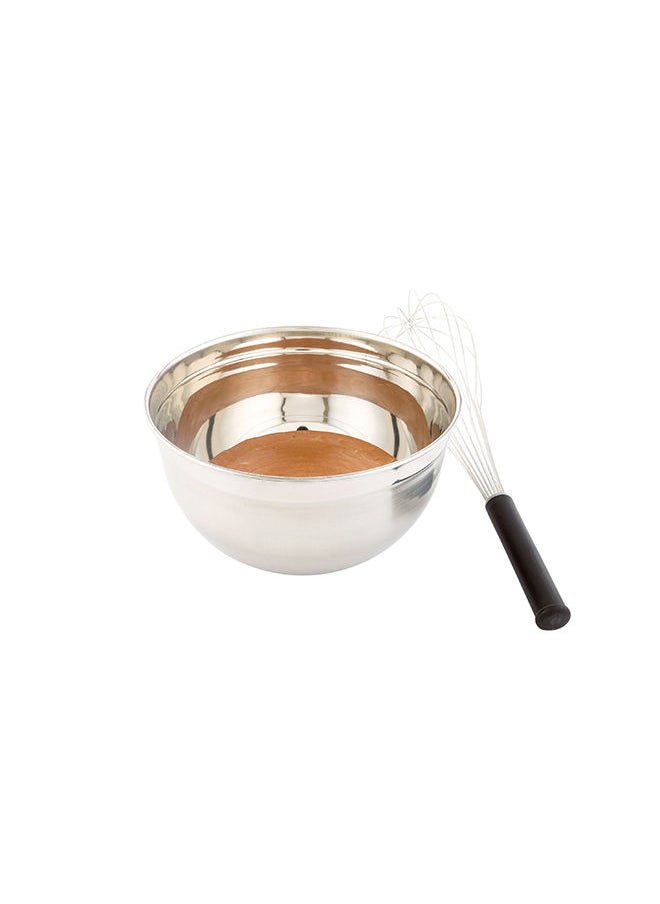 Restaurantware-Met Lux 9 Quart Metal Mixing Bowls, 1 German Deep Flour Bowl - Corrosion-Resistant, Dishwasher-Safe, Stainless Steel Metal Prep Bowl, Durable, For Baking And Cooking
