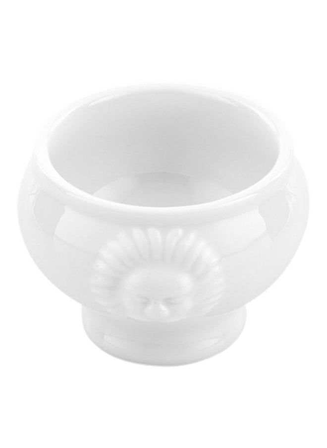 Restaurantware-2 Ounce Porcelain Bowls, 10 Lion Head Design Porcelain Small Bowls - Microwave-Safe, Oven-Safe, White Porcelain White Bowls, Chip-Resistant, Round