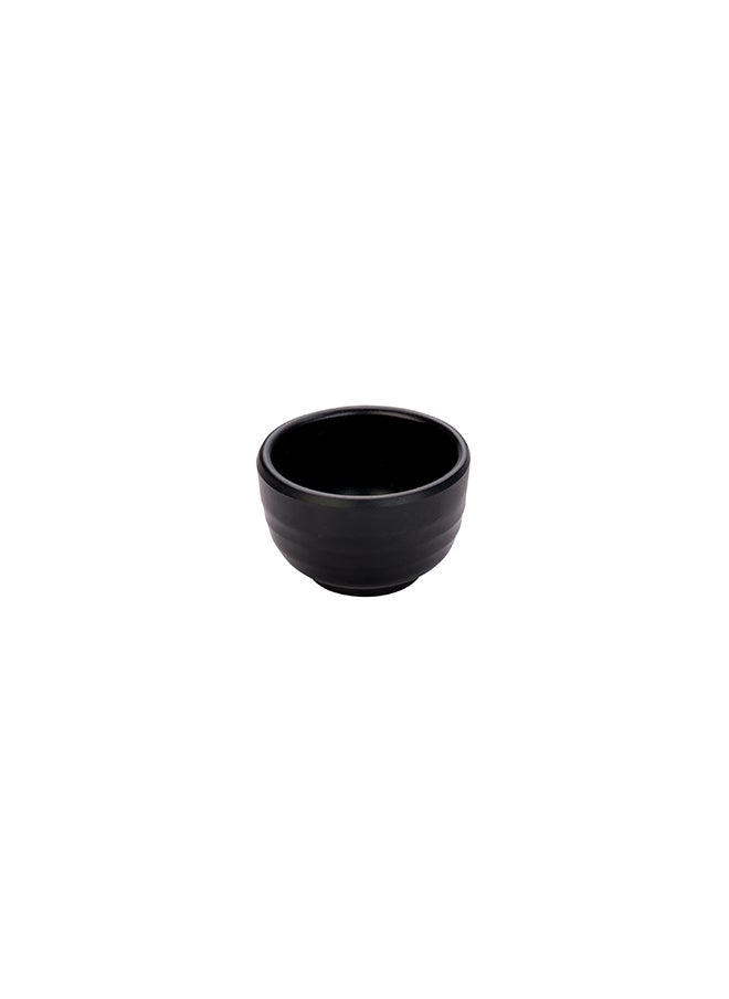Restaurantware-Voga 2 Ounce Sauce Cups, 10 Round Dipping Cups - For Condiments And Individual Portions, Dishwashable, Black Melamine Dipping Cups, Shatterproof, Japanese Style
