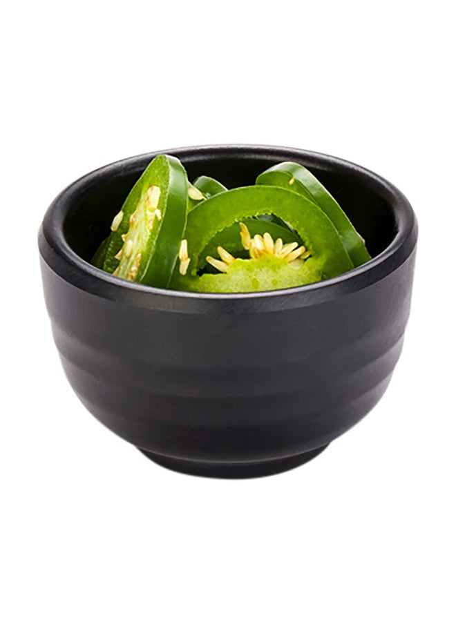 Restaurantware-Voga 2 Ounce Sauce Cups, 10 Round Dipping Cups - For Condiments And Individual Portions, Dishwashable, Black Melamine Dipping Cups, Shatterproof, Japanese Style