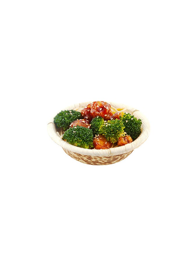 7 Ounce Disposable Bamboo Tableware, 50 Round Bamboo Bowls - Sustainable, Durable, Bamboo Bowls For Food, For Parties, Weddings, Or Catered Events