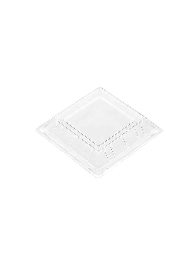 Restaurantware-LIDS ONLY: Lids For 16 Ounce Disposable Bowls, 100 Lids For Appetizer Bowls- Containers Sold Separately, Sturdy, Clear Plastic Lids For 16 Ounce Kova Dessert Bowls, Secure Fit