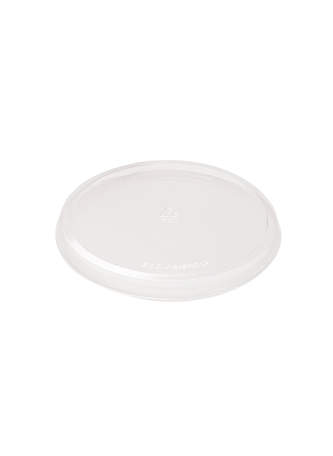 Restaurantware-LIDS ONLY: 18 Ounce Plastic Salad Bowl Lids, 200 Recyclable Lids For 18 Ounce Salad Bowls - Round, Disposable, Clear Plastic To Go Bowl Lids, Bowls Sold Separately