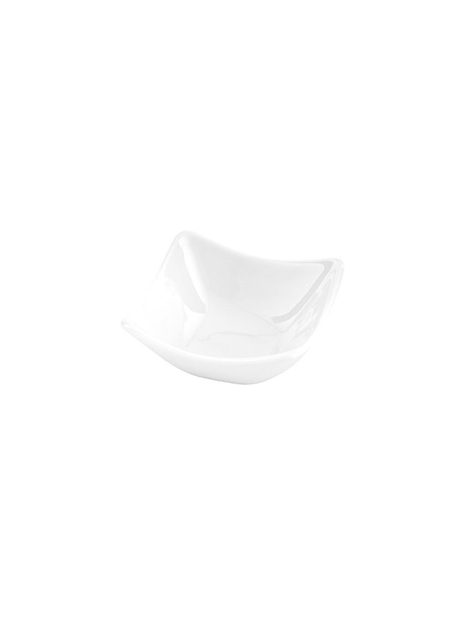 Restaurantware-2 Ounce Porcelain Ramekins, 10 Square Dipping Bowls - Chip Resistant, Dishwasher Safe, White Porcelain Small Sauce Bowls, For Desserts, Condiments, Snacks