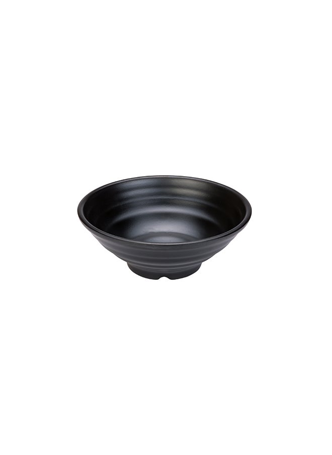 Restaurantware-Voga 27 Ounce Soup Bowls, 2 Large Pho Bowls - Faux Stone, Serve Noodles, Salads, Or Pastas, Black Melamine Ramen Bowls, Shatterproof, Dishwashable, Asian Style Bowls
