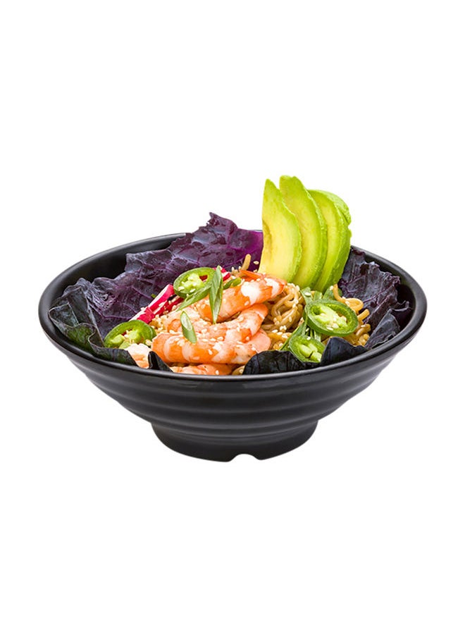 Restaurantware-Voga 27 Ounce Soup Bowls, 2 Large Pho Bowls - Faux Stone, Serve Noodles, Salads, Or Pastas, Black Melamine Ramen Bowls, Shatterproof, Dishwashable, Asian Style Bowls