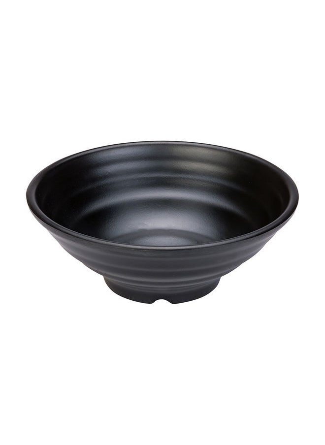 Restaurantware-Voga 27 Ounce Soup Bowls, 2 Large Pho Bowls - Faux Stone, Serve Noodles, Salads, Or Pastas, Black Melamine Ramen Bowls, Shatterproof, Dishwashable, Asian Style Bowls