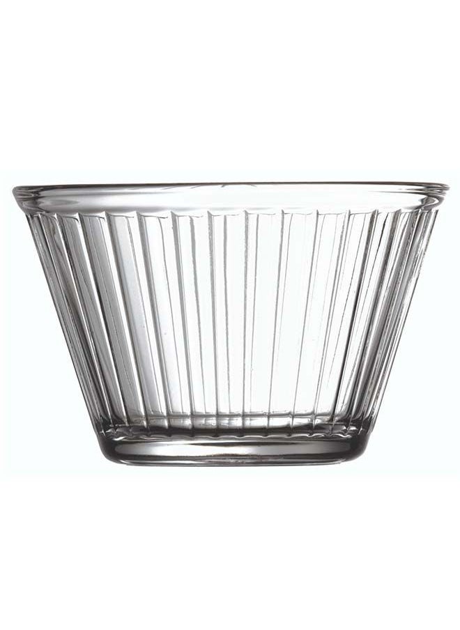 Restaurantware-6 Ounce Small Glass Bowls,  6 Tempered Fluted Glasses, Lead-Free, Clear Glass For Desserts Or Appetizers, For Spices, Condiments Or Ingredients