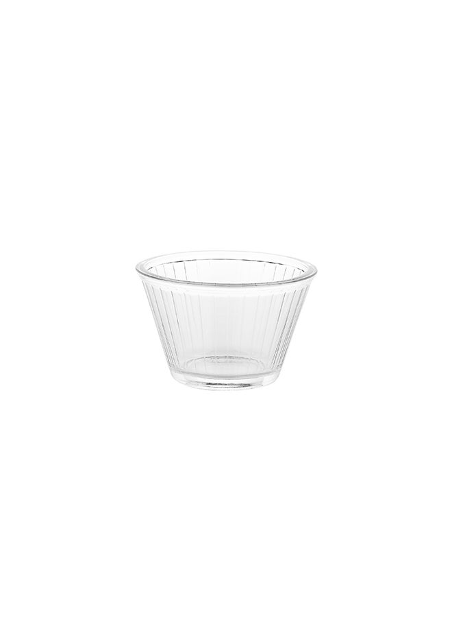 Restaurantware-6 Ounce Small Glass Bowls,  6 Tempered Fluted Glasses, Lead-Free, Clear Glass For Desserts Or Appetizers, For Spices, Condiments Or Ingredients