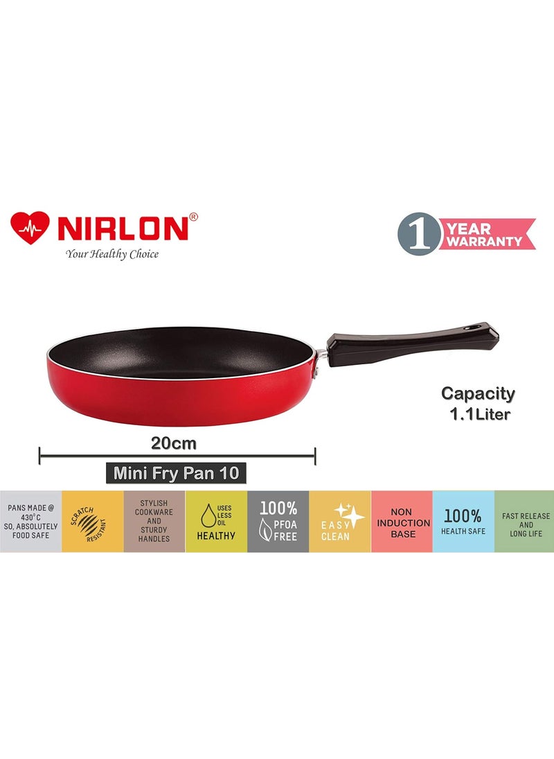 Nirlon Non Stick Cookware Pots and Pans Set of 4 Pieces (FT10_FP10_FP12_CS24)
